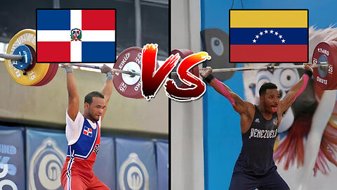 Julio Mayora 🇻🇪 vs Julio César Cedeño 🇩🇴 pesas por la medalla de oro🥇 |Juegos Centroamericanos 2018|