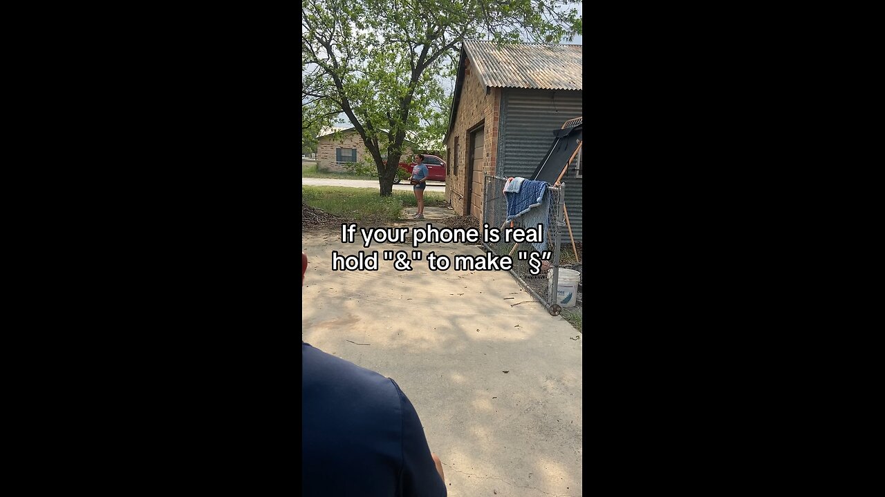 If your phone is real hold "&" to make "§”