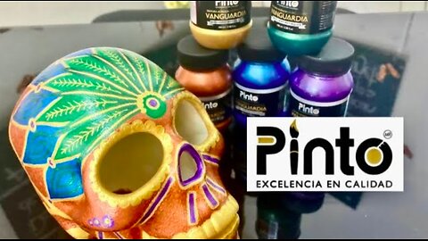 PINTE una calavera con pinturas PINTO