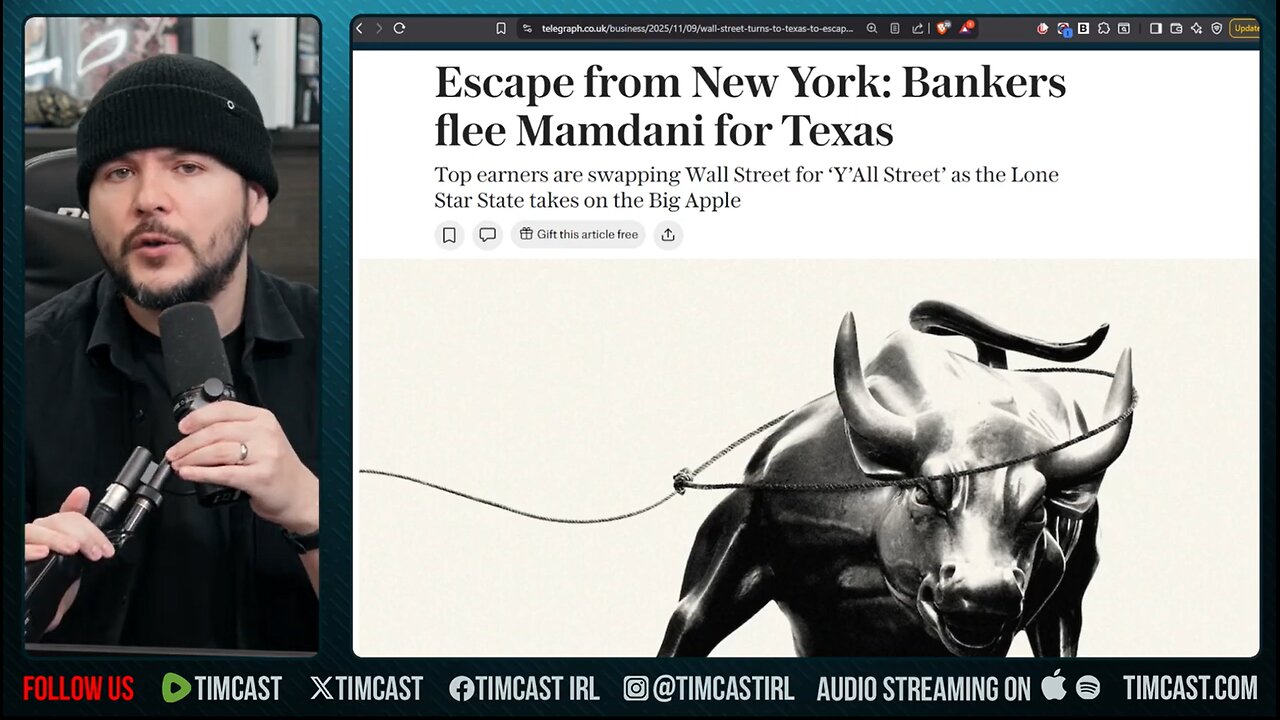 NYC COLLAPSING, Mass EXODUS From NYC Over Mamdani Socialism | Tim Pool