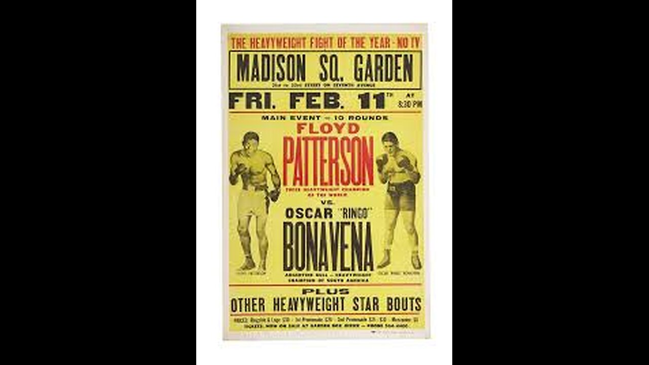 Floyd Patterson vs Oscar Bonavena - Feb 11 1972 - MSG
