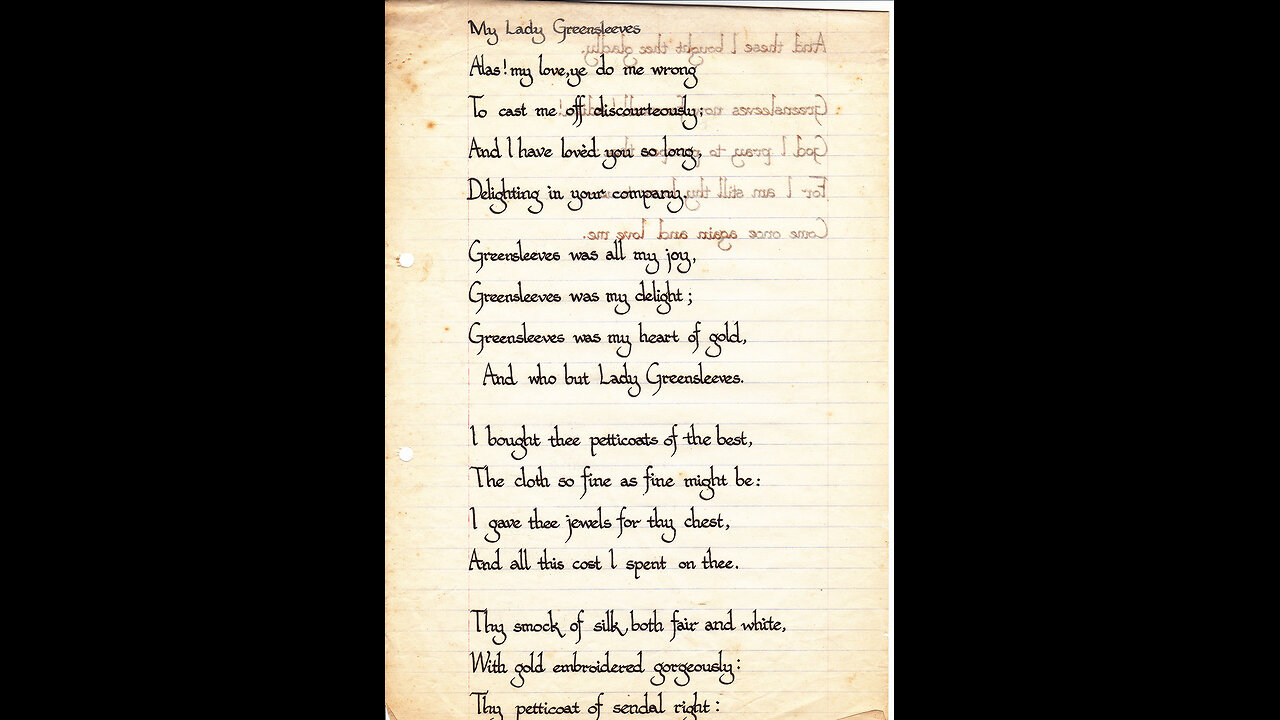 Loreena McKennitt - Greensleeves