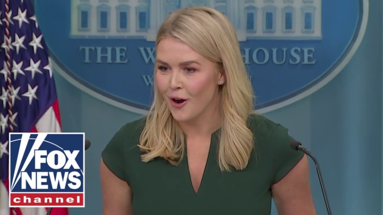'ABSOLUTELY NOT': Leavitt's mic drop response when asked about returning Statue of Liberty to France