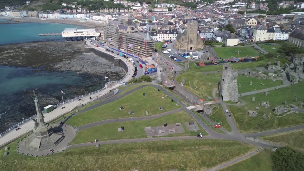 Exploring Aberystwyth Castle in Wales