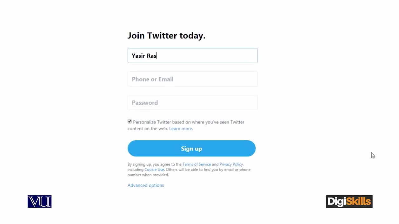 61 Twitter - Creating Account on Twitter - Digital Marketing