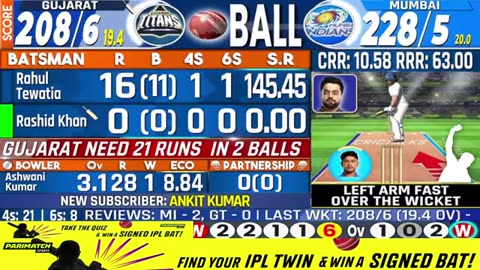 Live MI vs GT ipl 2025 Eliminator Live score and communitary Mumbai vs Gujrat Last 3
