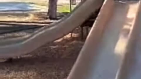 Puppet goes down a Slide 🛝