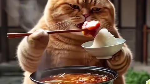 "Cats Cook & Eat Lunch 🍲🐱 | Rice, Soup & More!"