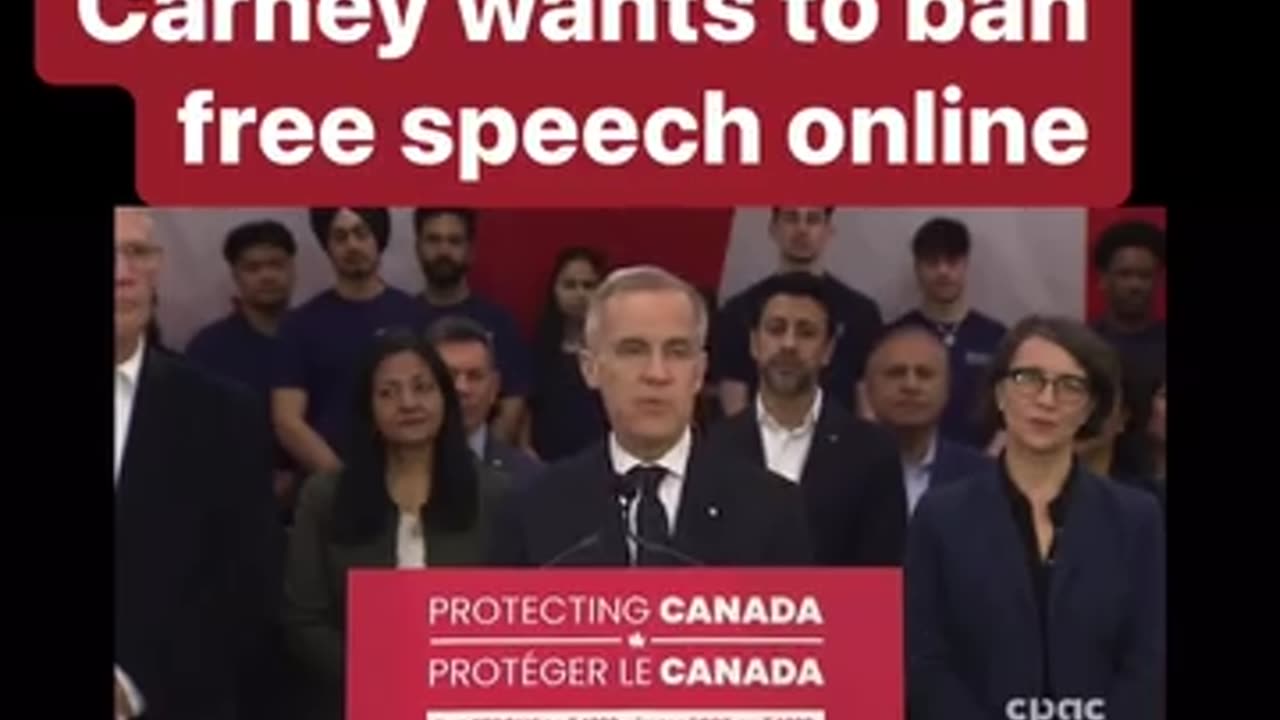 Carney wants to ban free speech online