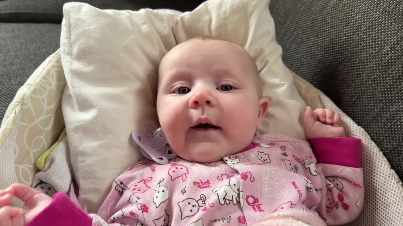 Baby Kayla Day 108 – Playing the Silent Game With Daddy 🤫👶❤️