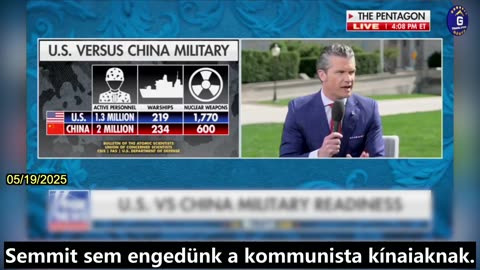 【HU】Pete Hegseth: Minden szinten dilemmákat fogunk teremteni a KKP számára