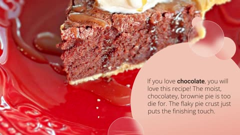 Fudge Brownie Pie Recipe