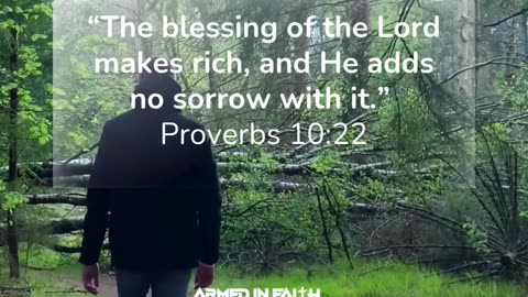 God’s blessings come with peace, not pressure.