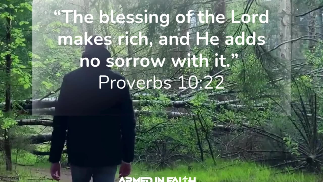 God’s blessings come with peace, not pressure.