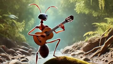 Ant play Guitar #guitar #ai #fypシ #fyp #instrumental #cover #muisic