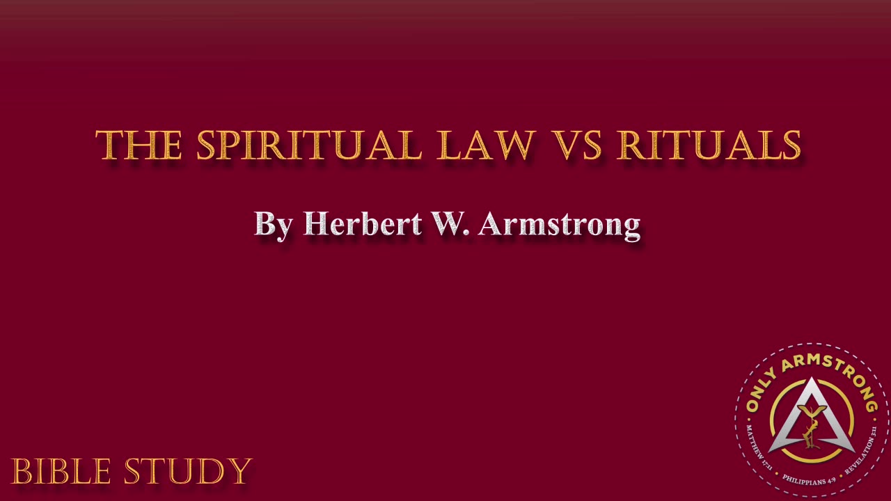 The Spiritual Law vs. Rituals