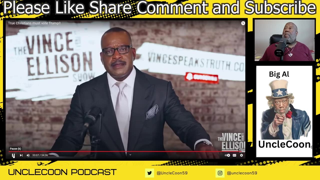 EP. 90 | VINCE ELLISON SAYS TRUE CHRISTIANS MUST VOTE FOR TRUMP?!