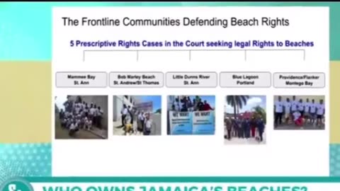 “The Crown of England owns the beaches in Jamaica”