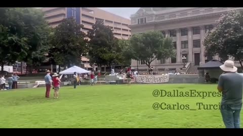 Dallas Anti July 4th Rally protest crowd