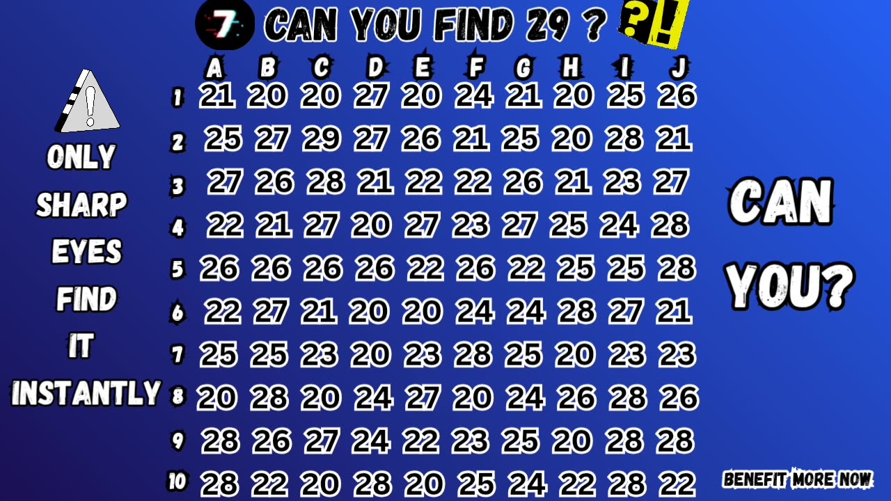 Can you find 29 ? 🔎