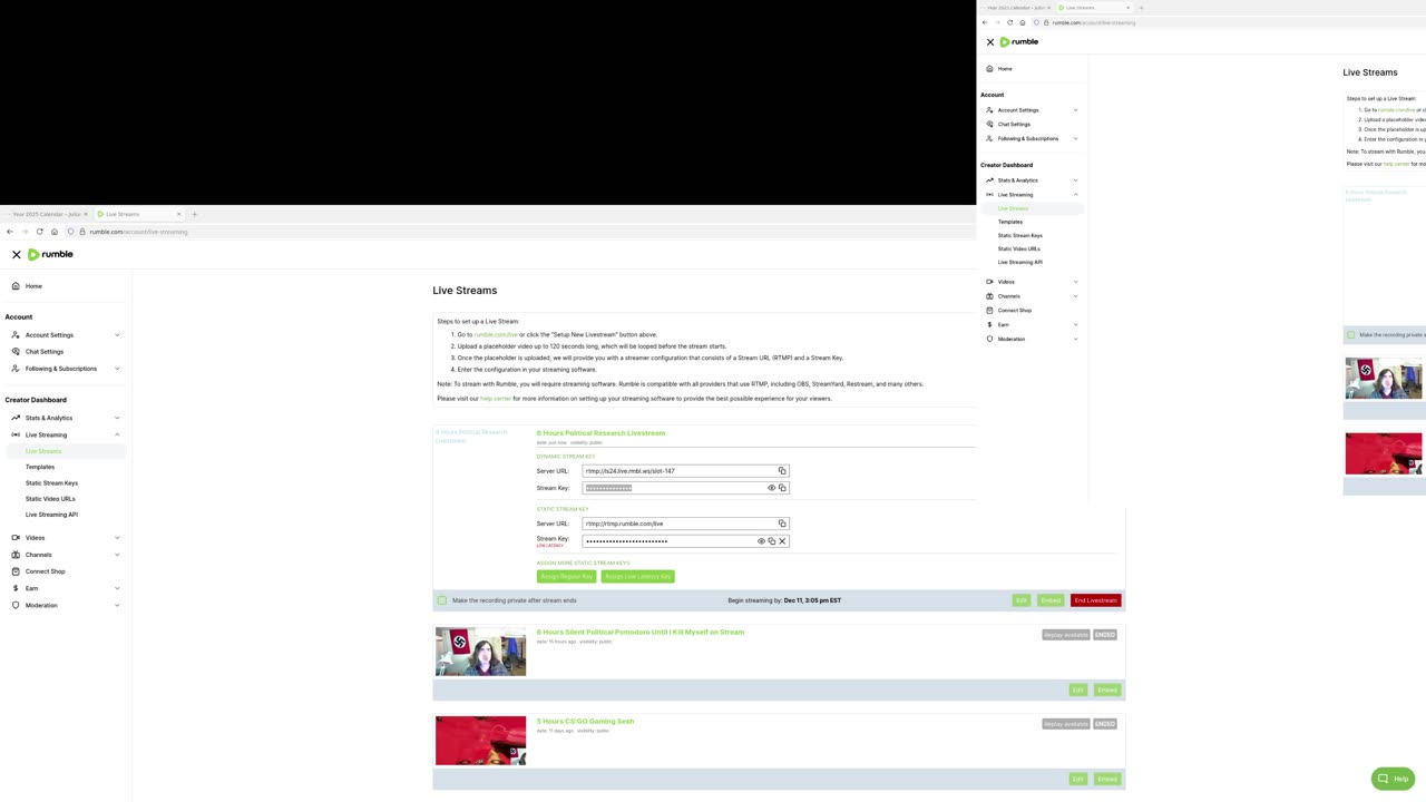 6 Hours Political Research Livestream
