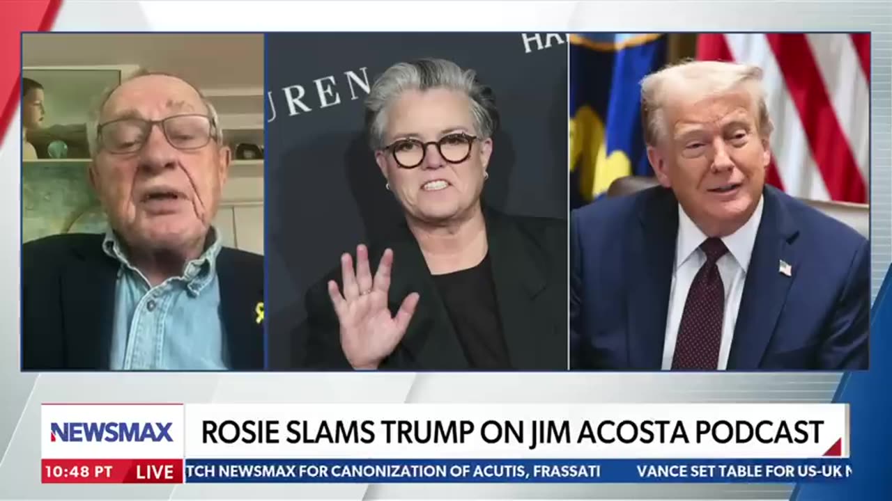 Newsmax-Alan Dershowitz: Rosie O’Donnell is a ‘despicable liar and defamer of people’