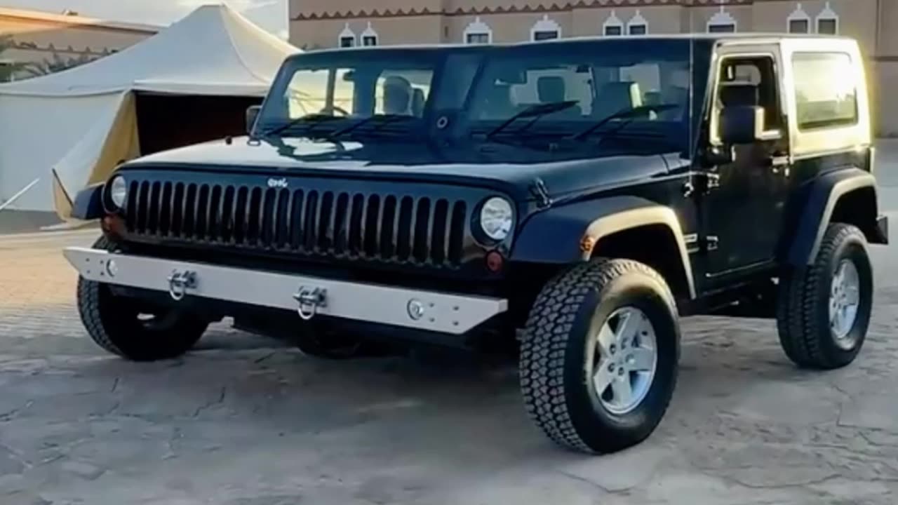 Extremely Wide Jeep Takes a Spin