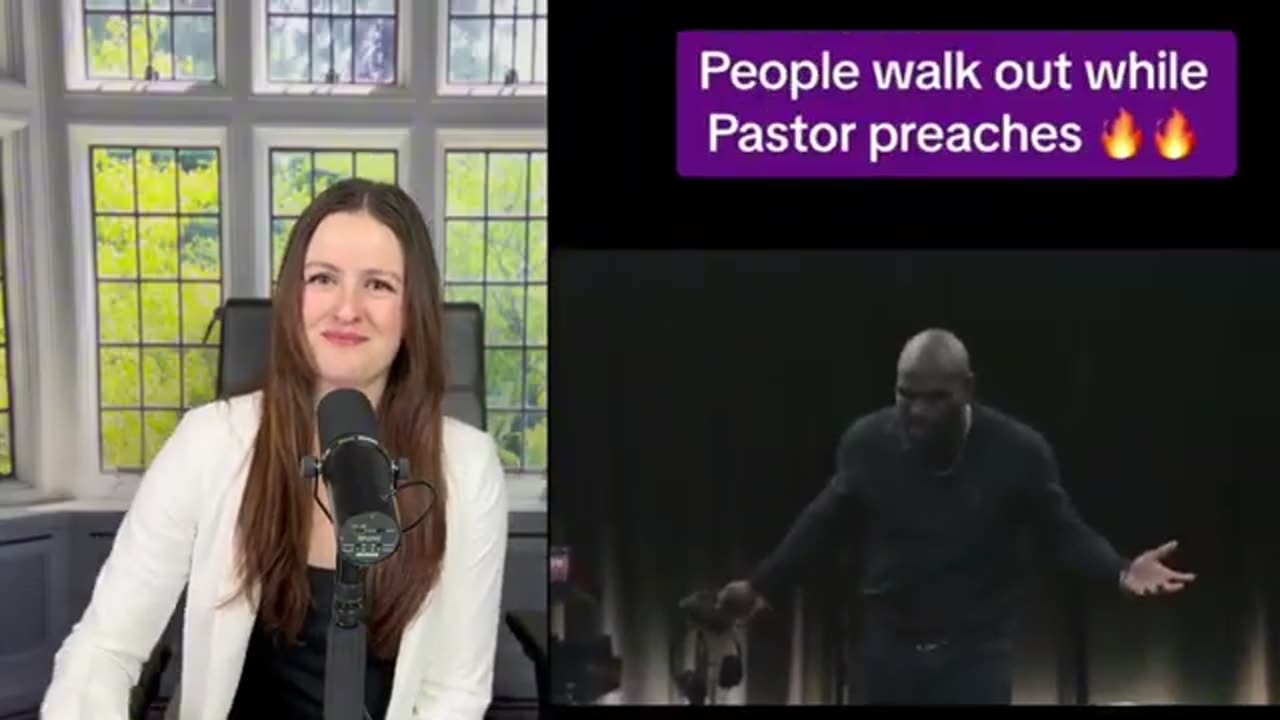 They walked out while he preached this…😳