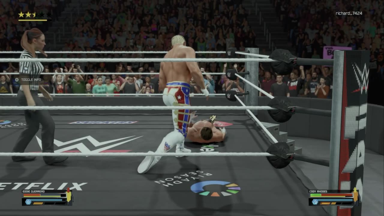 wwe 2k25 153 universe Eddie Guerrero VS Cody Rhodes