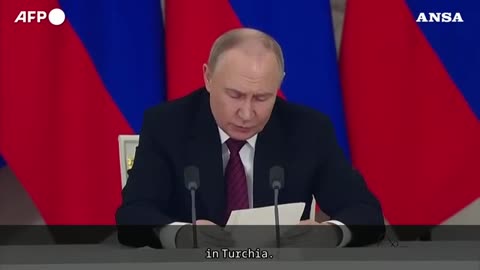 NOTIZIE DAL MONDO Putin propone negoziati diretti con l'Ucraina a Istanbul per iniziare a parlare direttamente per una tregua con l'Ucraina