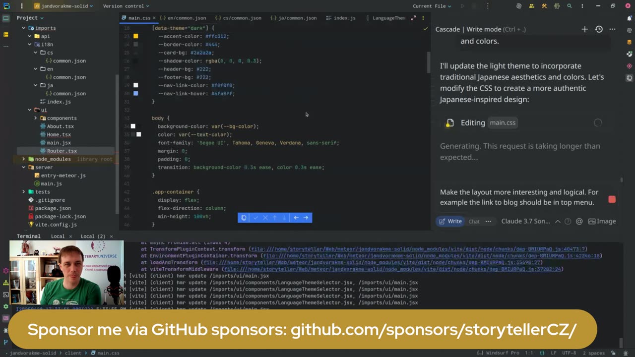 Storyteller's stream: Building my personal website from scratch again