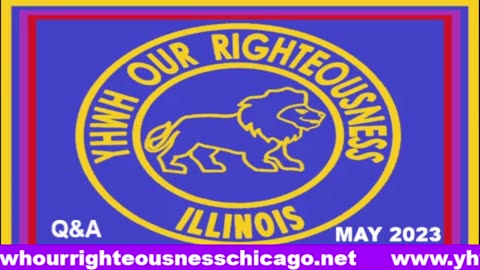 Sabbath with YHWH OUR RIGHTEOUSNESS Chicago [Friday, May 2, 2025] 8:00 p.m. Central/9:00 p.m. Eastern (Jews are Edomites, descendants of Esau. Jews are not Yisraelites)