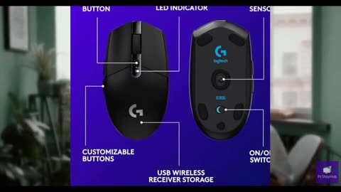 Logitech G305 LIGHTSPEED Wireless Gaming Mouse, Hero 12K Sensor, 12,000 DPI, Lig