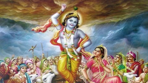 श्री कृष्ण और गोवर्धन पर्वत की कहानी