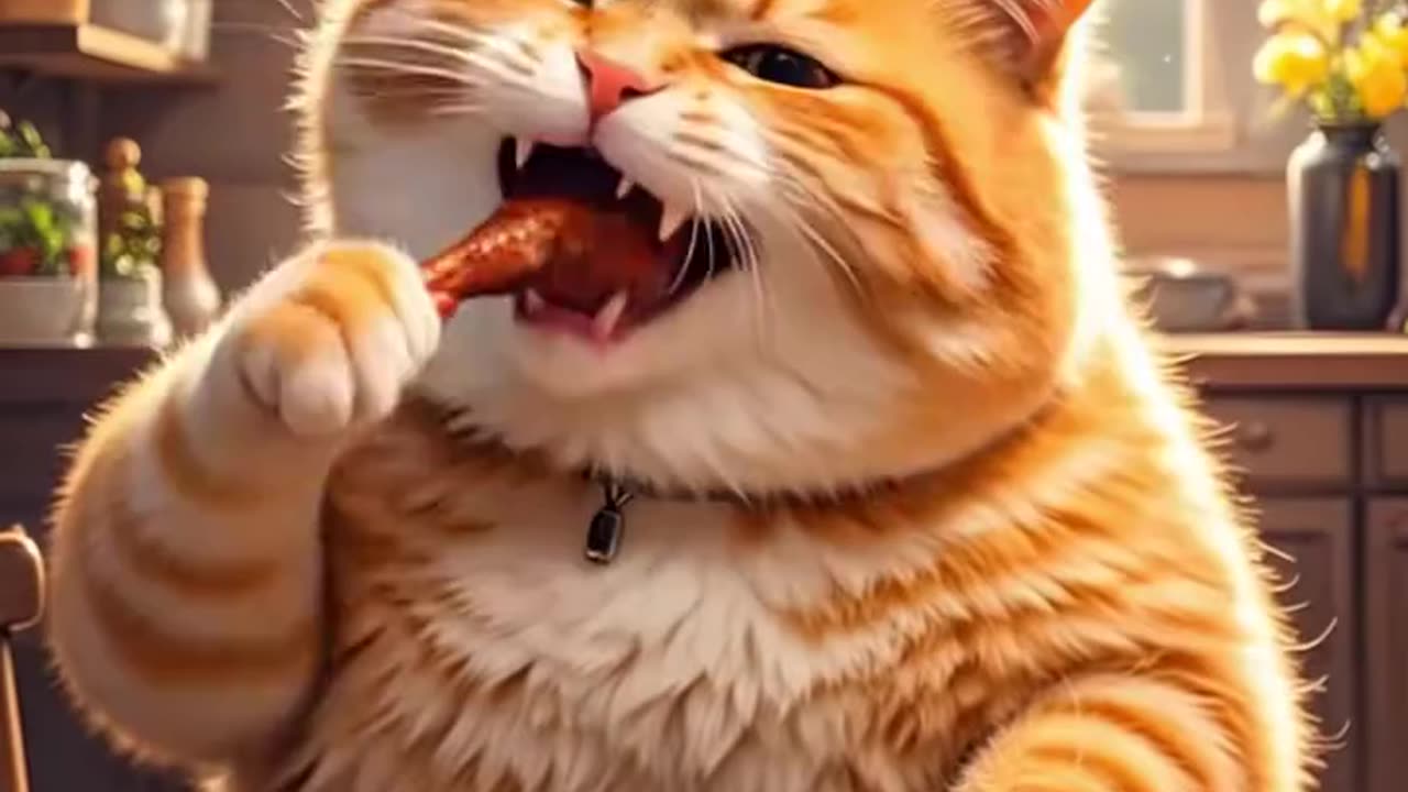 "Cats Cook & Eat Chicken 🍗🐱 | Funny Feast Challenge!"