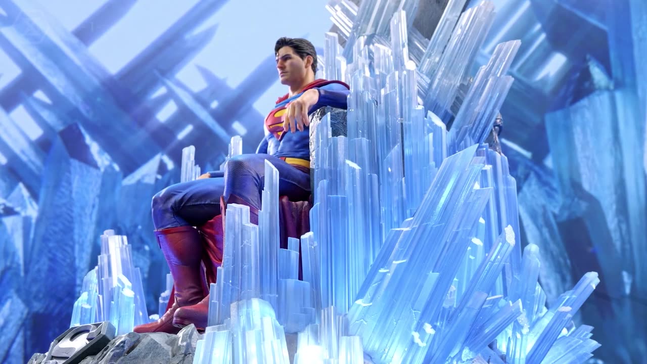 Superman Fortress of Solitude on Throne