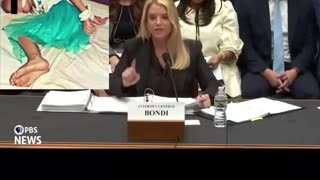 Pam Bondi talks stock market while on stand about Child Trafficking 😡