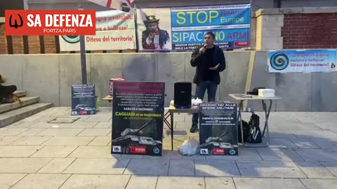 Sit-In CA: Diciamo NO alla spese Militari Gianluca Liggi