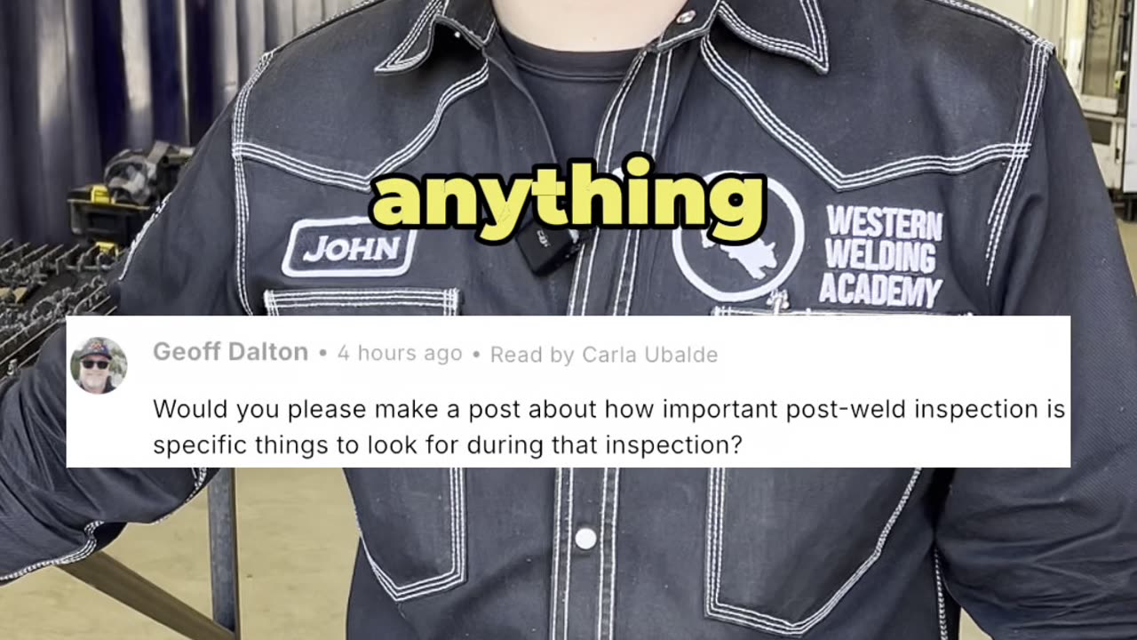 What do YOU look for in your post Weld inspection?! 🤔💬🔥