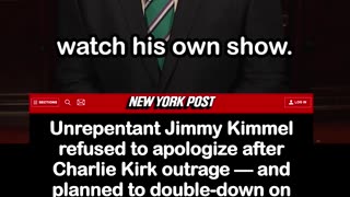 Jimmy Kimmel Refused to Apologize after Charlie Kirk Outrage, Planned to Double-Down