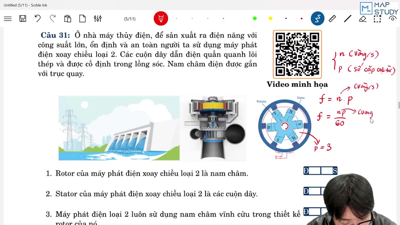 12. Mô hình 12 - Máy phát điện xoay chiều loại 2