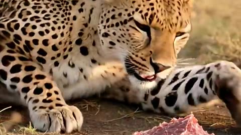 Kitten's Cunning Plan: A Cheetah's Surprising Feast