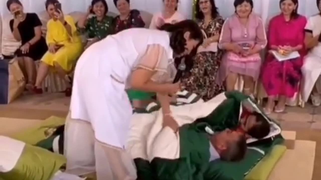 Wedding night in front of family🫣