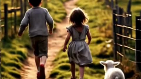 "Lost in the Forest… But the Lamb Knew the Way 🐑🌲"