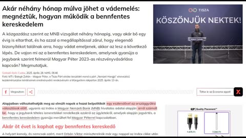 Magyar Péternek vége, a Tisza pártnak uj arcot kell találnia