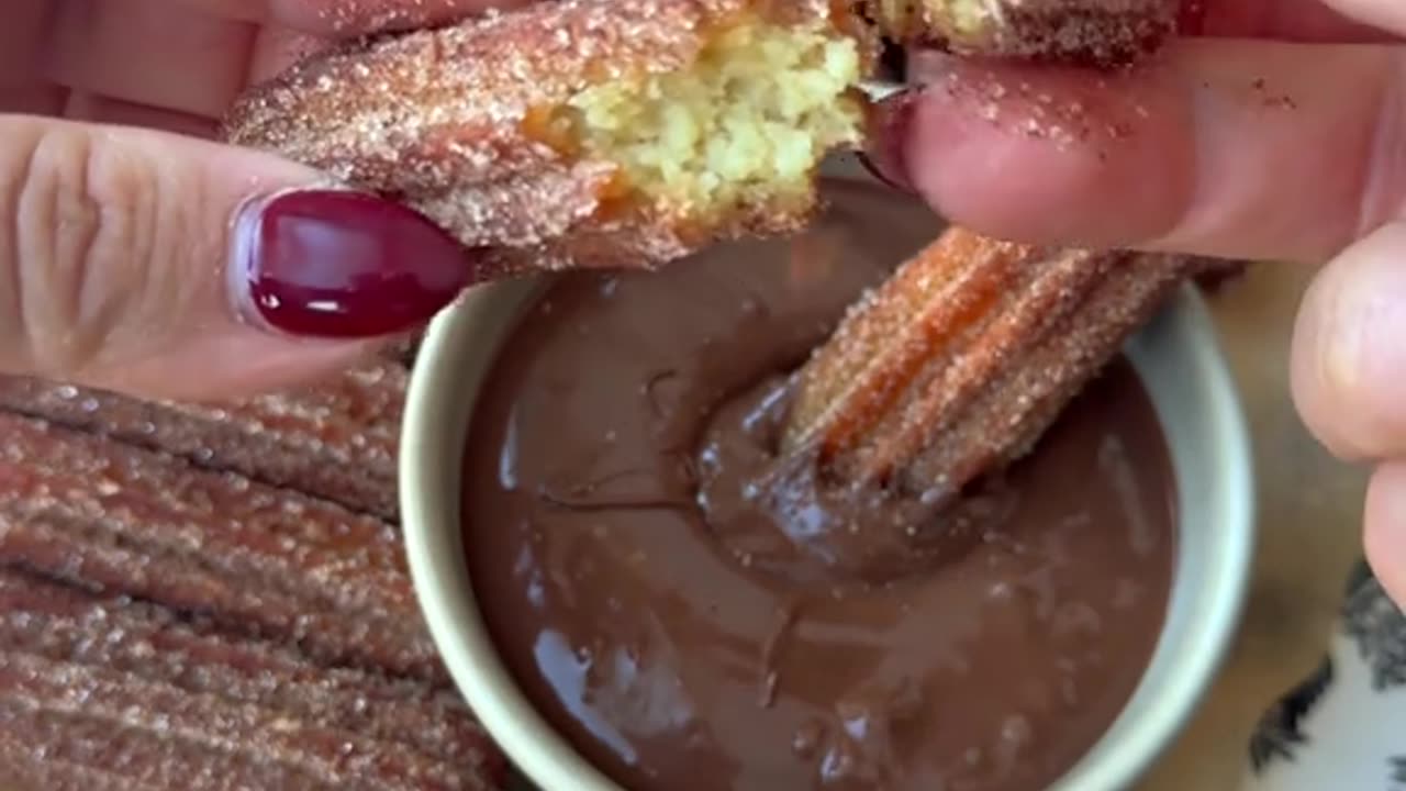 Homemade ChurrosThese crispy on the outside and soft on the inside churros