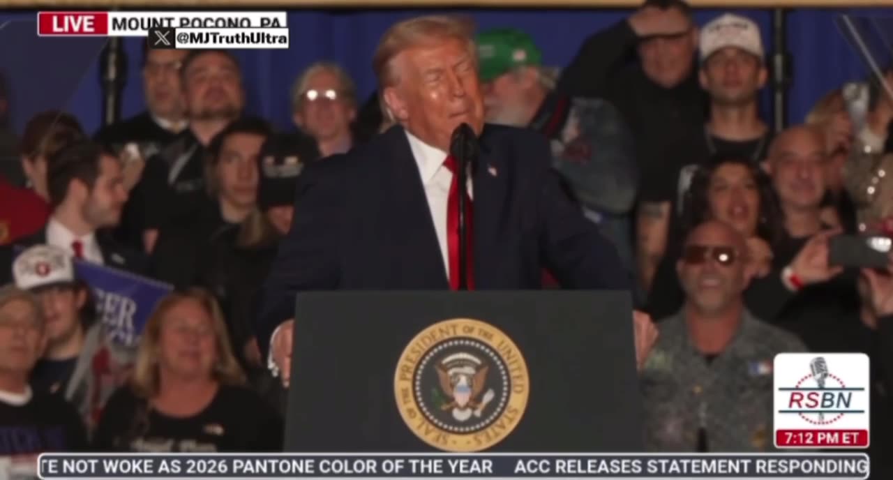 Hello Pennsylvania! It’s good to be back! You’re hard working patriots and so am I”