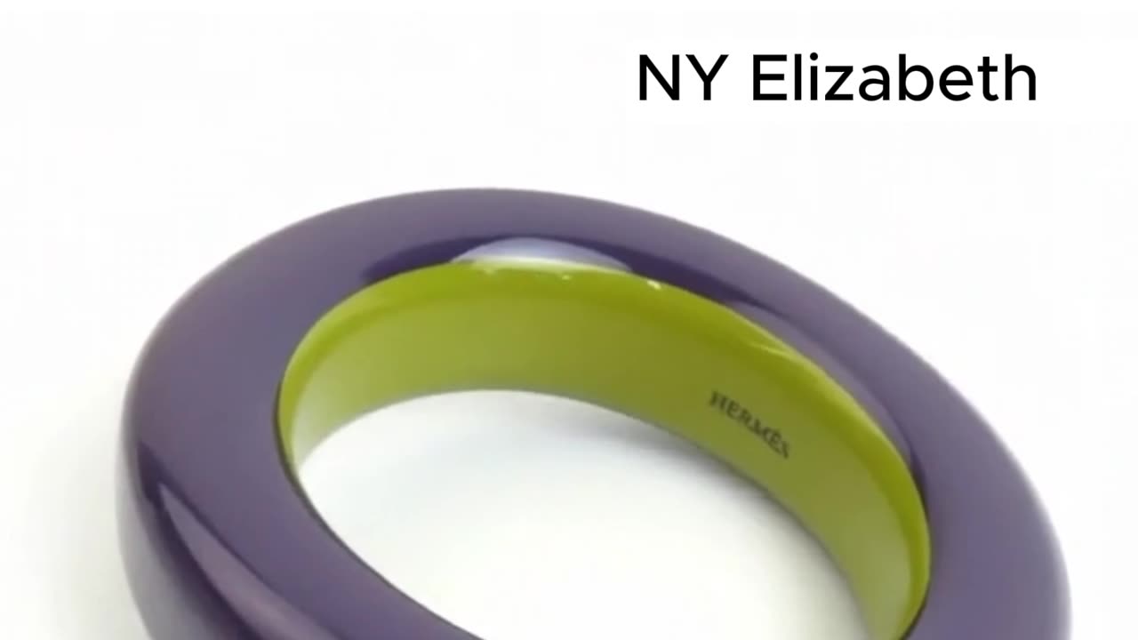 HERMÈS Lacquer Wood Bangle