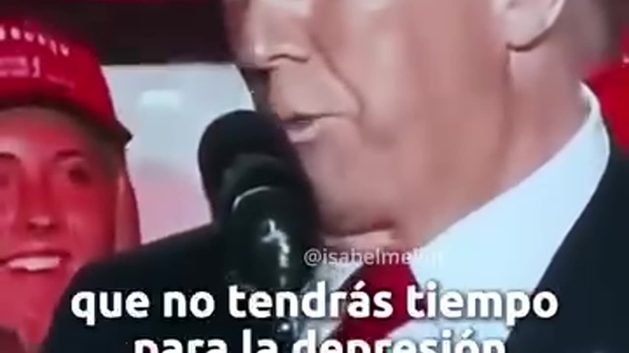 trump dice como parar la depresion en 14 segundos