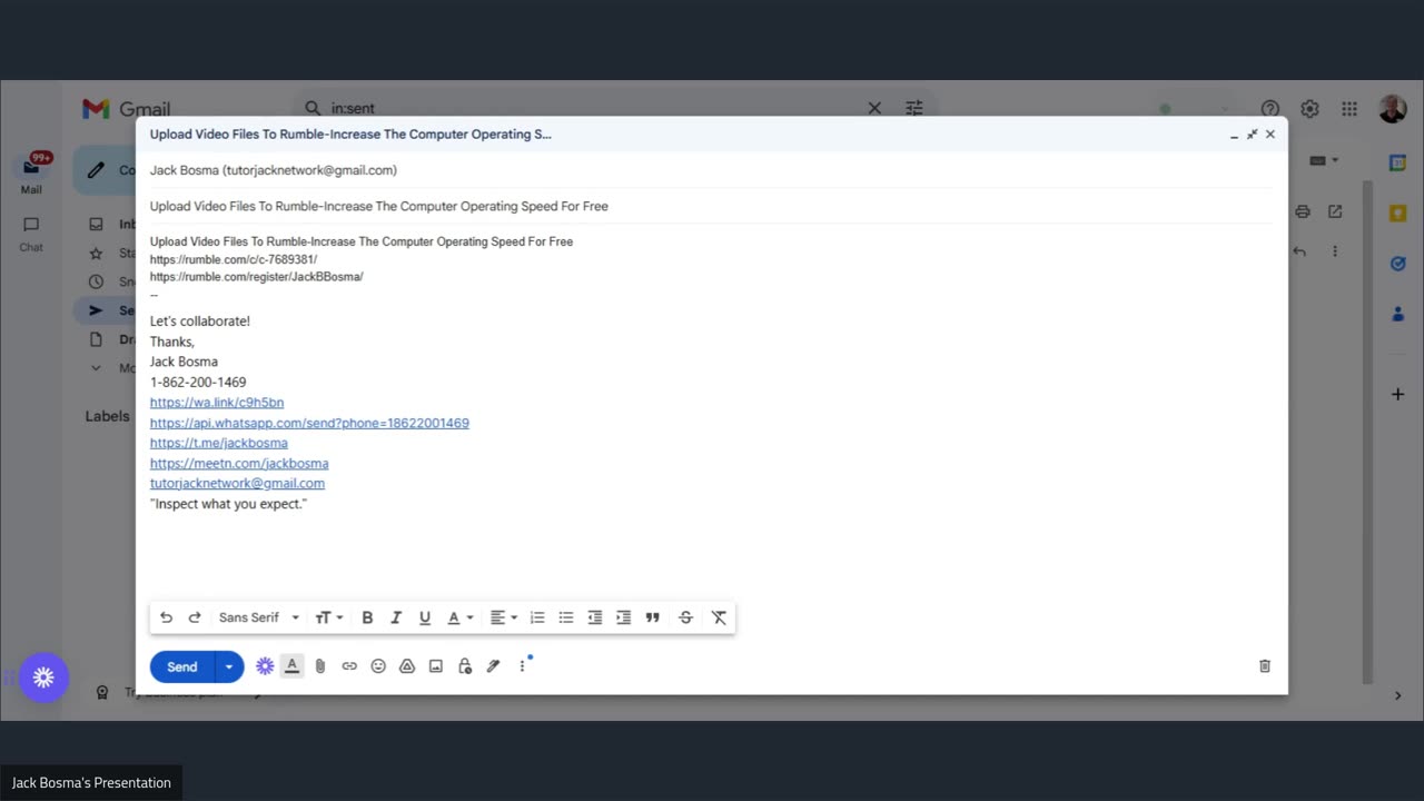 Upload Video Files To Rumble-Increase The Computer Operating Speed For Free